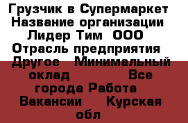 Грузчик в Супермаркет › Название организации ­ Лидер Тим, ООО › Отрасль предприятия ­ Другое › Минимальный оклад ­ 19 000 - Все города Работа » Вакансии   . Курская обл.